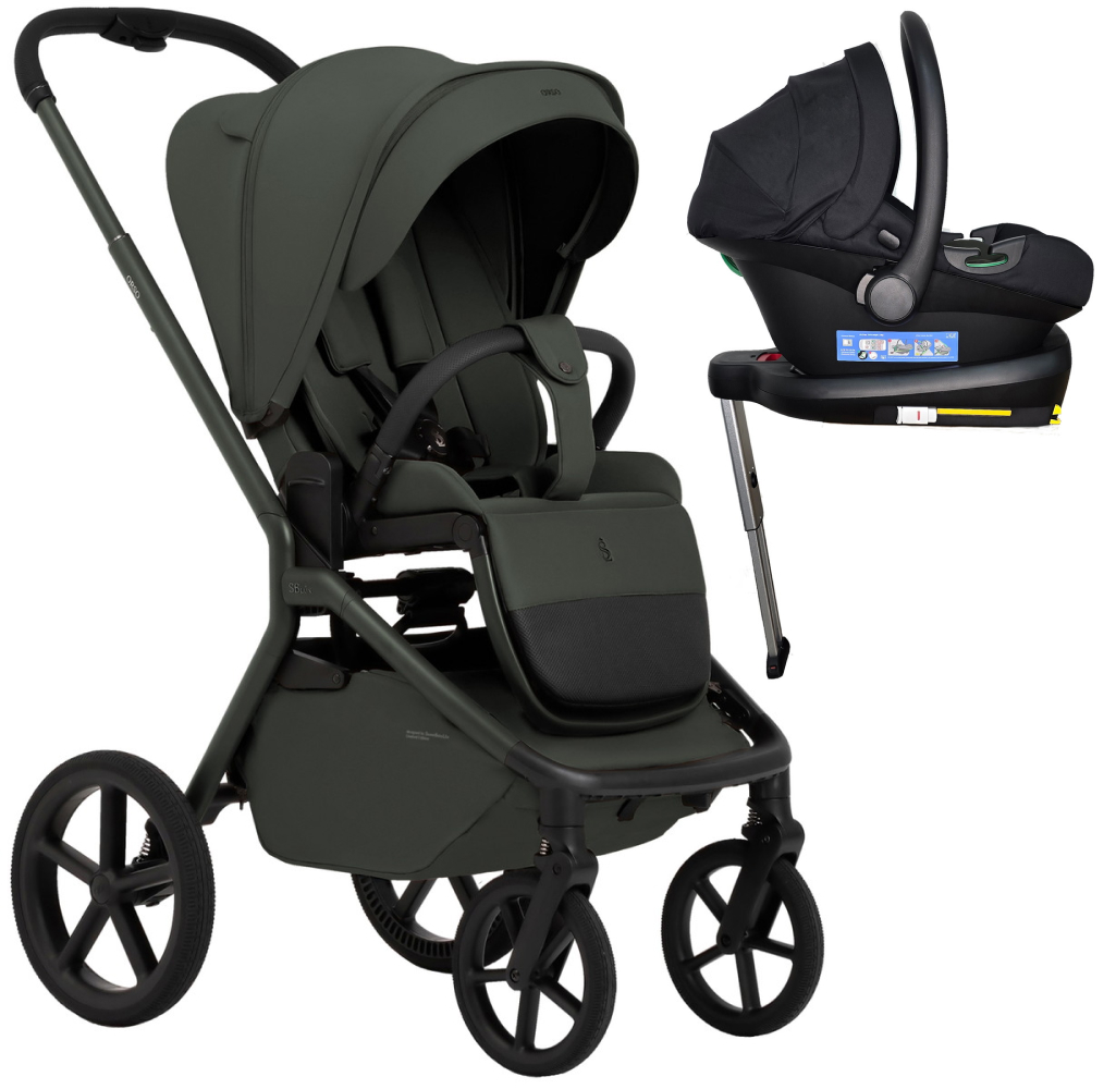 Прогулочная коляска Sweet Baby SBL Orso + автокресло Elegante Plus с базой i-Size ISOFIX DK780 Forest Green