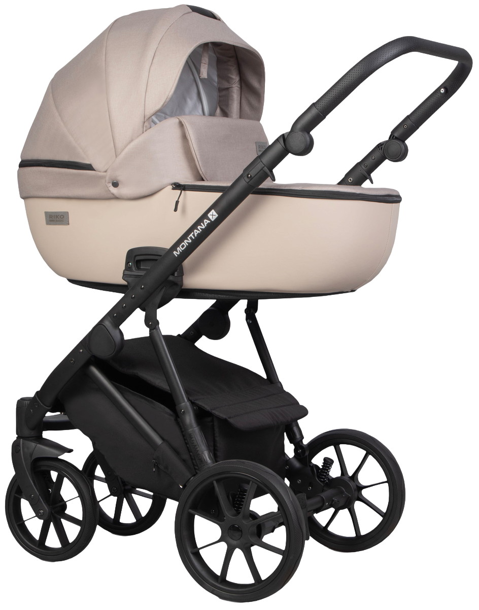 Детская коляска Riko Basic Montana Plus X 3 в 1 42 Beige (бежевый)