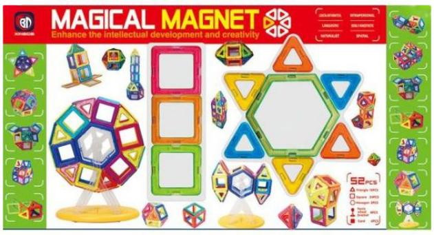 Конструктор магнитный Shantou Gepai 3D 631105