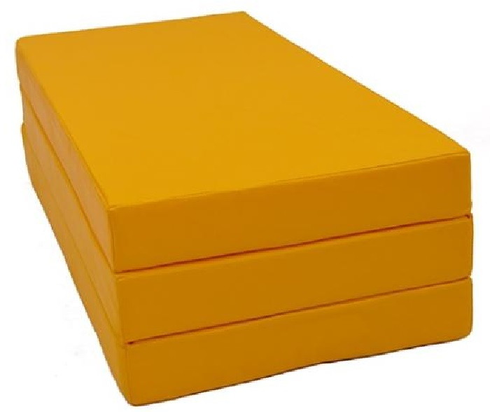 Мат КМС № 4 складной, 100х50х10 см жёлтый
