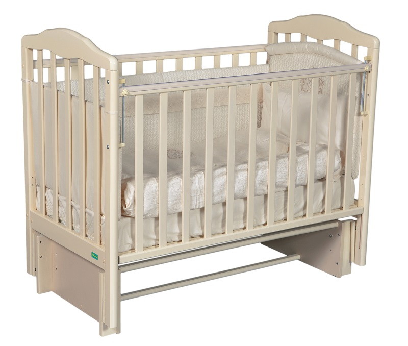 Детская кроватка Palermo Alpina Plus с маятником слоновая кость