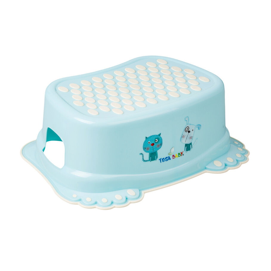 Подставка для умывания Tega Baby Dog and Cat (Пес и Кот) антискользящая голубой