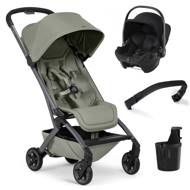 Прогулочная коляска Joolz Aer 2 SE и автокресло Baby-Safe Core Space Black Sage green