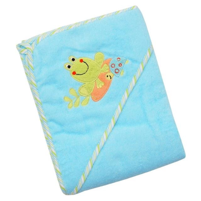 Полотенце Baby Mix Frog 100х100 см голубой