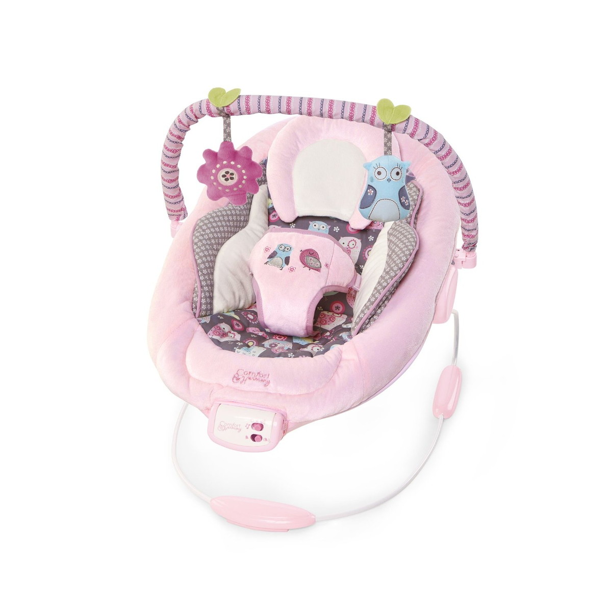 Кресло-качалка Bright Starts Comfort & Harmony "Розовое гнездышко"