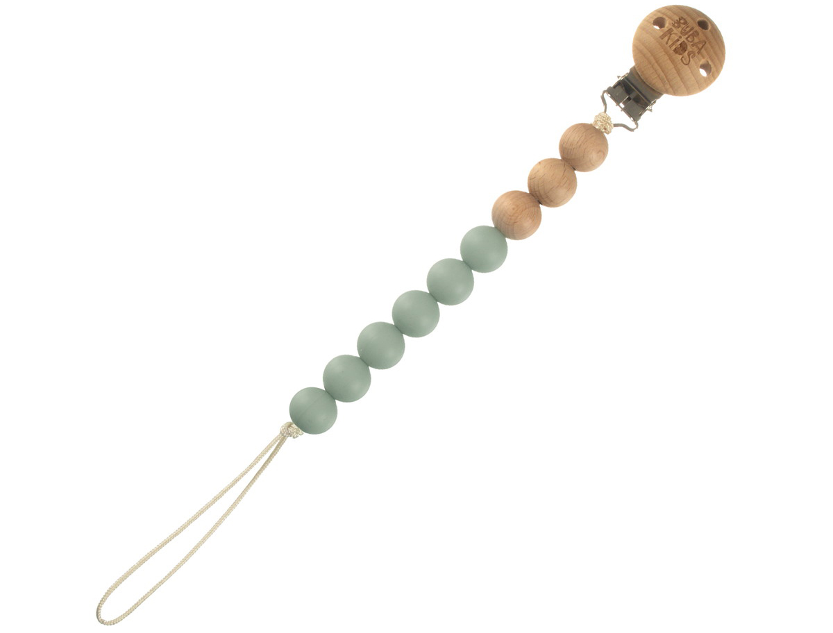 Держатель Buba Kids Simple для пустышки, силиконовый BKSimple1004 Шалфей