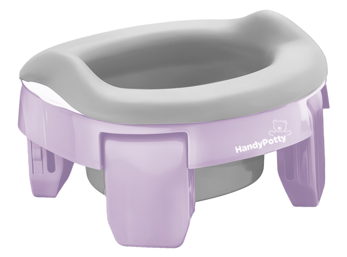 Горшок дорожный Roxy-Kids HandyPotty HP-255 HP-255BY черничный йогурт / светло-серый