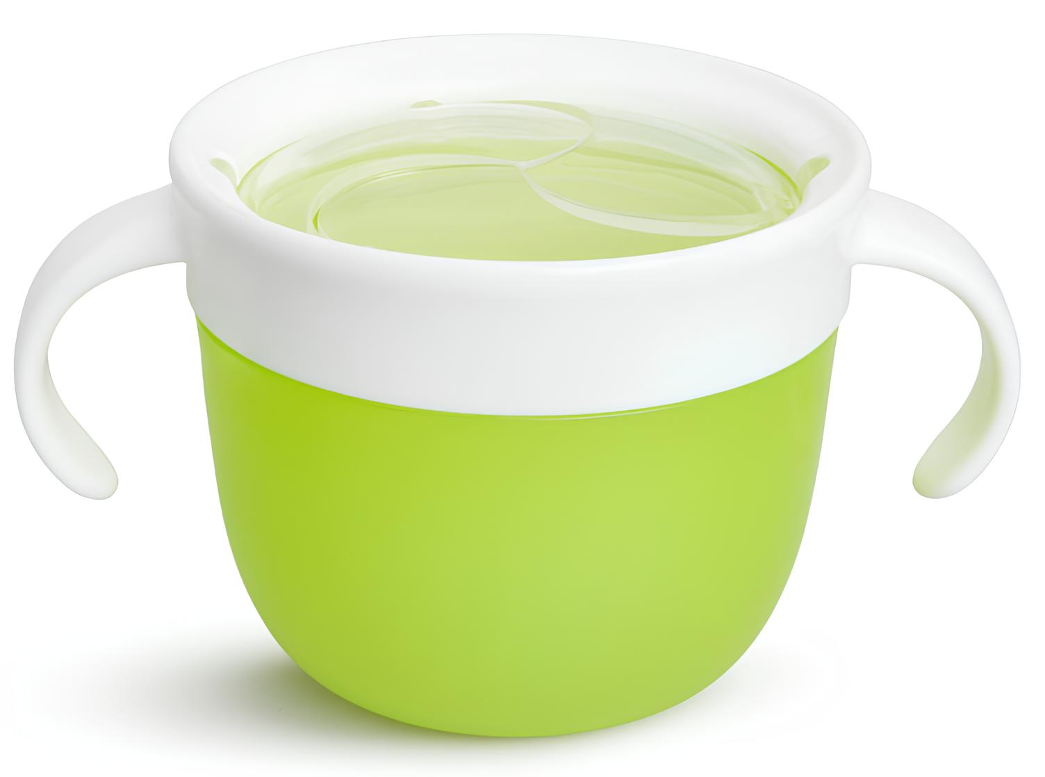 Контейнер для еды детский Munchkin Поймай печенье Snack непросыпайка для снеков 11401G-П зелёный