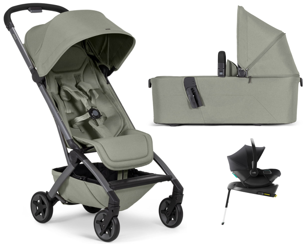 Коляска 2 в 1 Joolz Aer 2 и автокресло Baby-Safe Core Space Black и база Baby-Safe Core Sage green