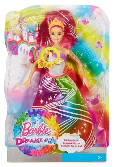 Кукла Mattel Barbie Радужная принцесса с волшебными волосами 841191