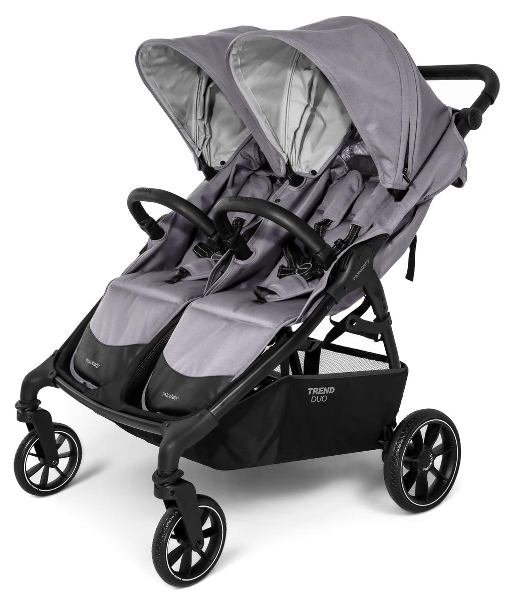 Детская коляска для двойни Valco baby Snap Duo Trend series 2 Steel Grey