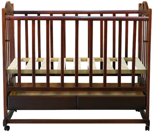 Детская кроватка Ведрусс Лана 2 качалка 120x60 см вишня