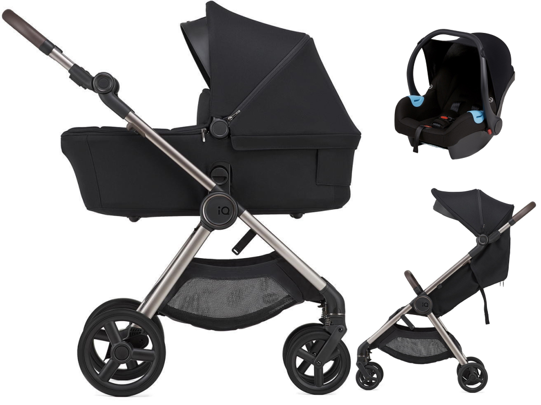 Детская коляска Anex iQ Premium NT 3 в 1 и автокресло Biuco BC100B iQ-06-NT smoky