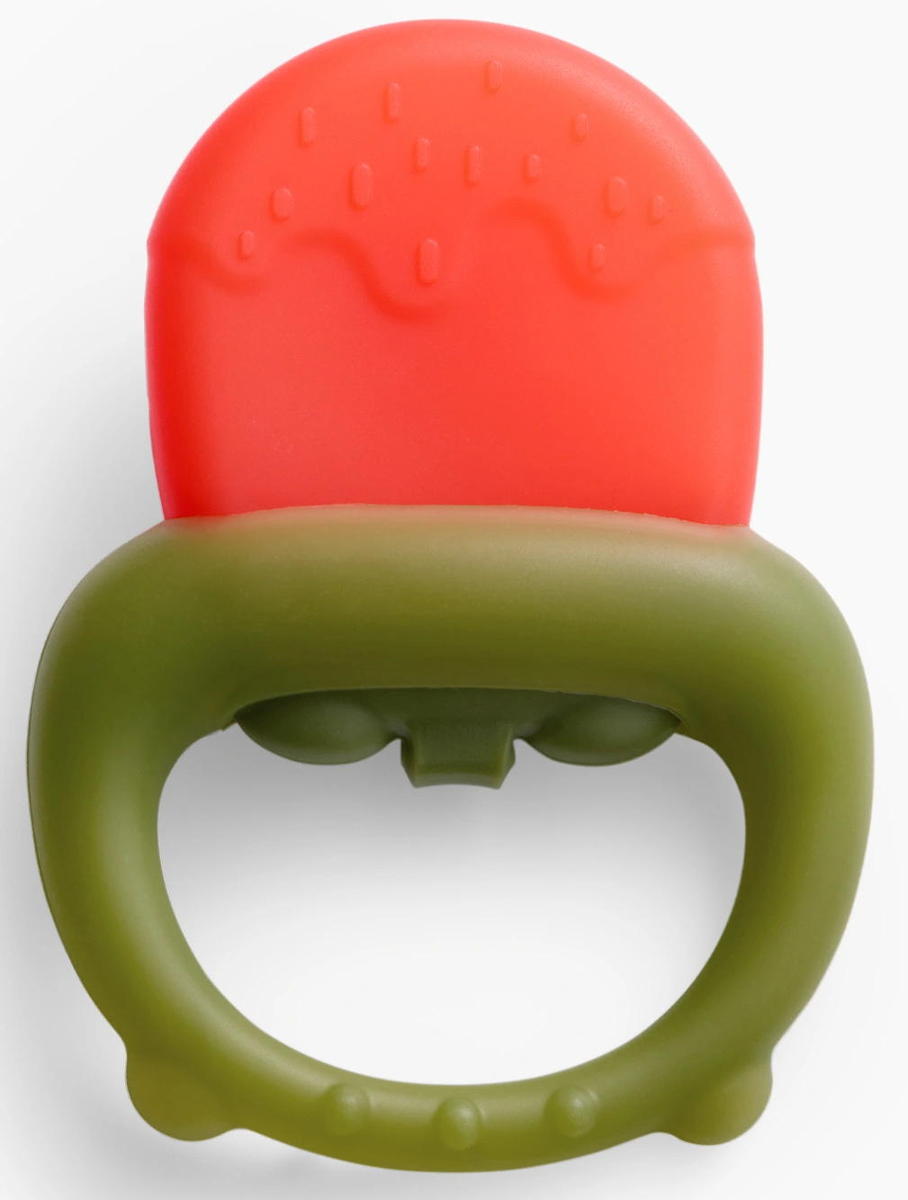 Силиконовый прорезыватель Happy baby для дёсен охлаждающий 20043 strawberry