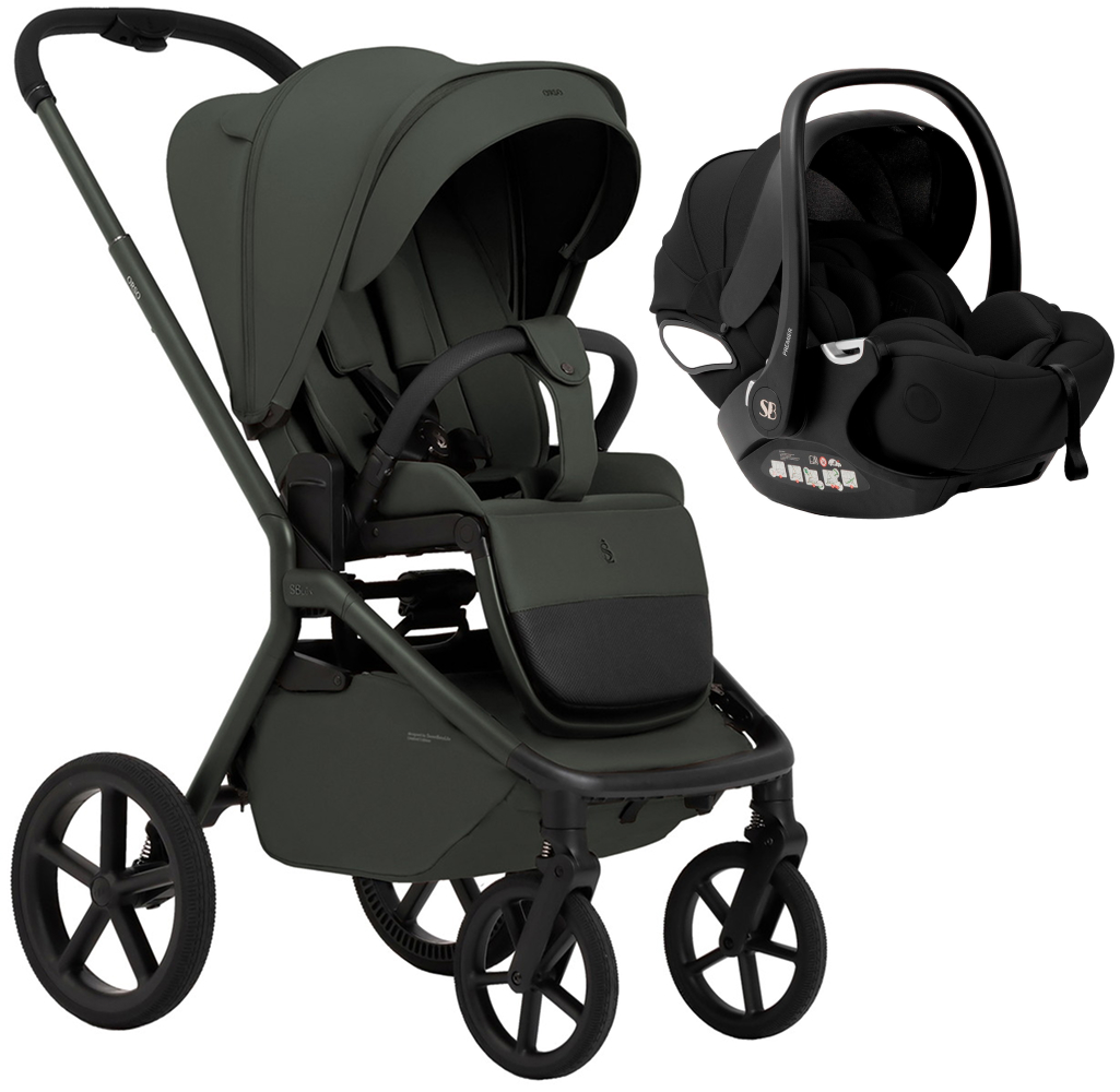 Прогулочная коляска Sweet Baby SBL Orso + автокресло Premier Black Forest Green