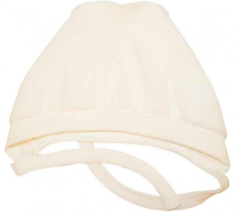 Чепчик Папитто велюр однотонный И53-123 экрю 40