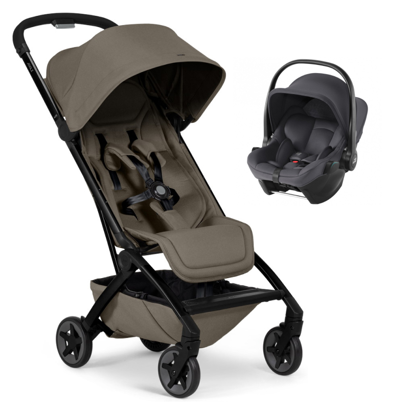 Прогулочная коляска Joolz Aer 2 и автокресло Baby-Safe Core Midnight Grey Hazel brown