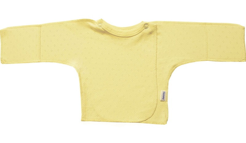 Распашонка Папитто ажур И61-102 желтый 62