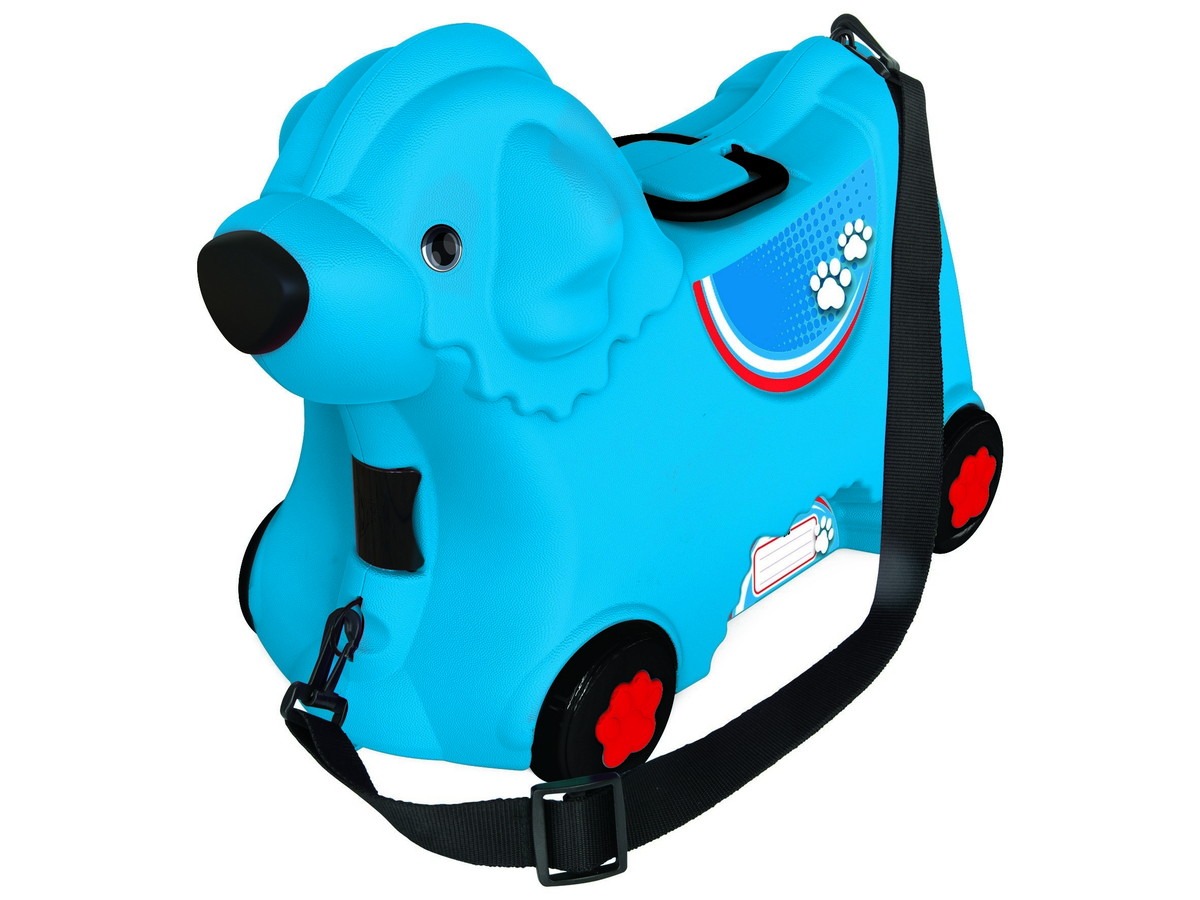 Детский чемодан Big на колесиках синий 55352
