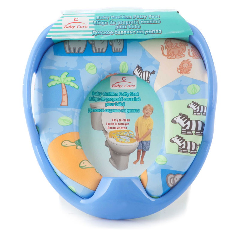 Детское сиденье для унитаза Baby Care c ручками РМ2399 D26 синий