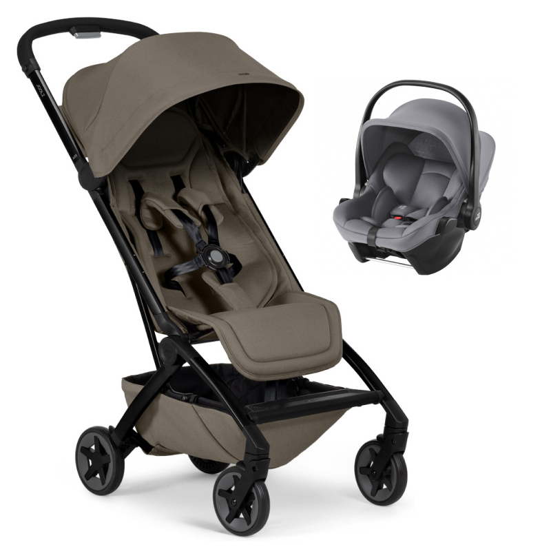 Прогулочная коляска Joolz Aer 2 и автокресло Baby-Safe Core Frost Grey Hazel brown