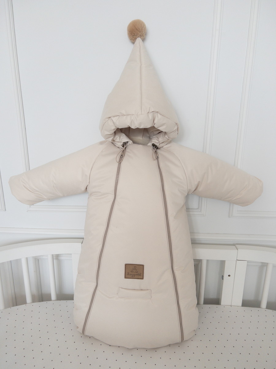 Конверт зимний Lappetti Classic с ручками К3034н 10 кремовый