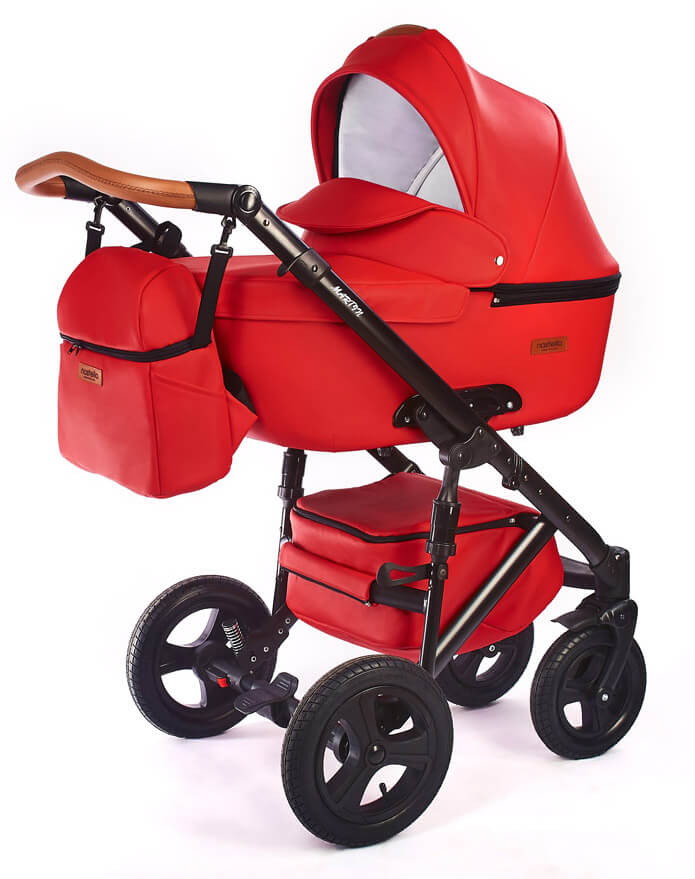 Детская коляска Nastella Sportivo Martin 3 в 1 Leather Red
