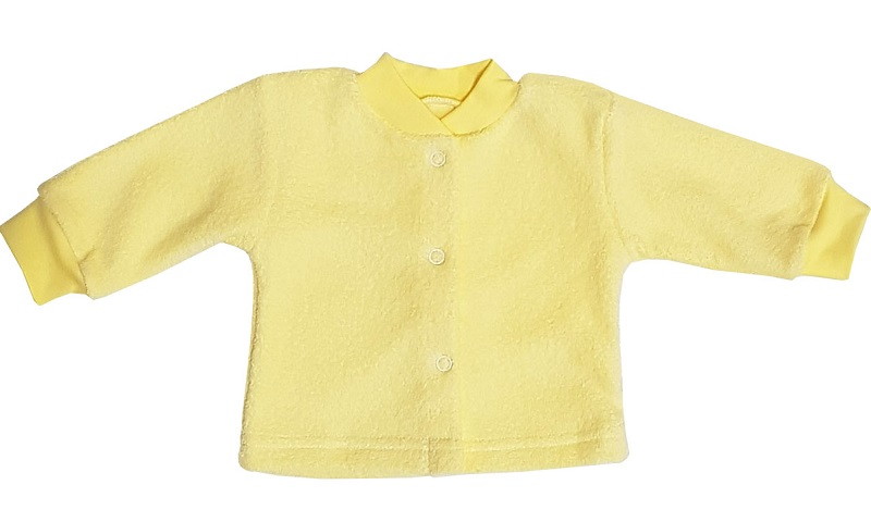 Кофта Папитто на кнопках (махра начес) И93-201 желтый 50