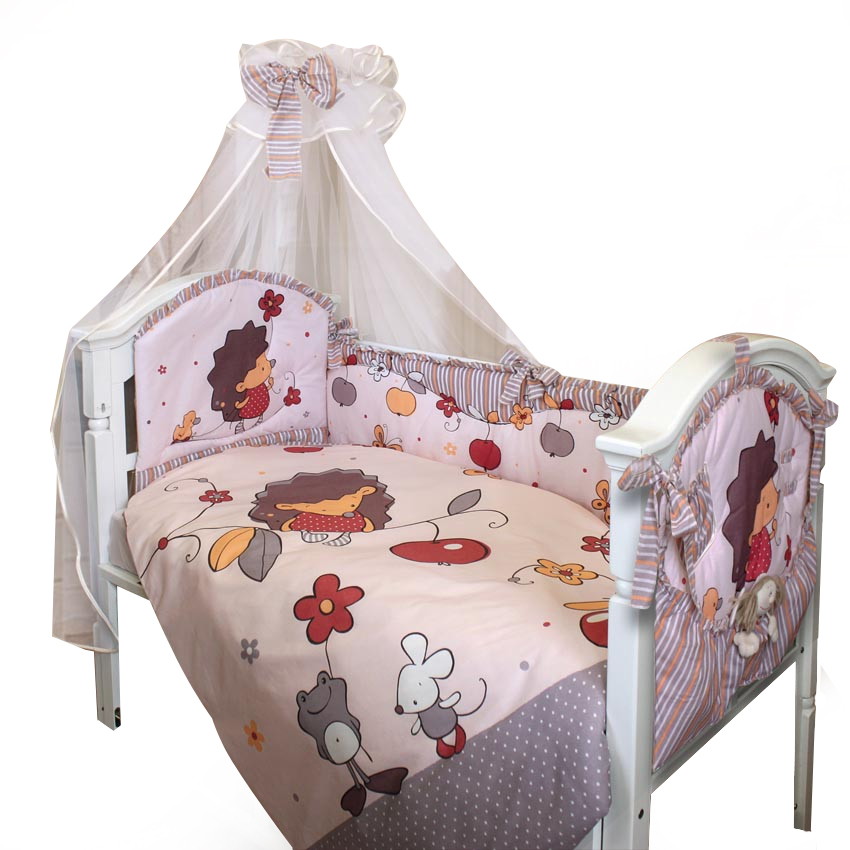 Комплект в люльку Золотой Гусь Ёжик Топа-Топ 7 предметов бежевый