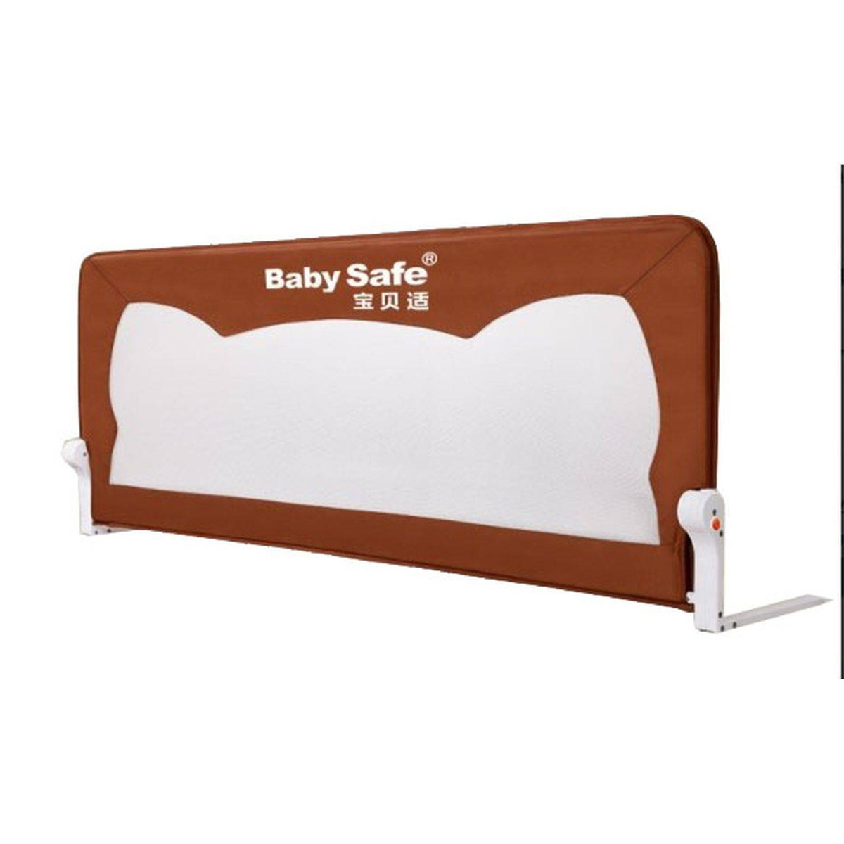 Барьер для кровати BabySafe Ушки 180х66 коричневый