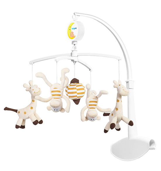 Универсальная карусель с мелодией BabyOno Веселые жирафики 1367