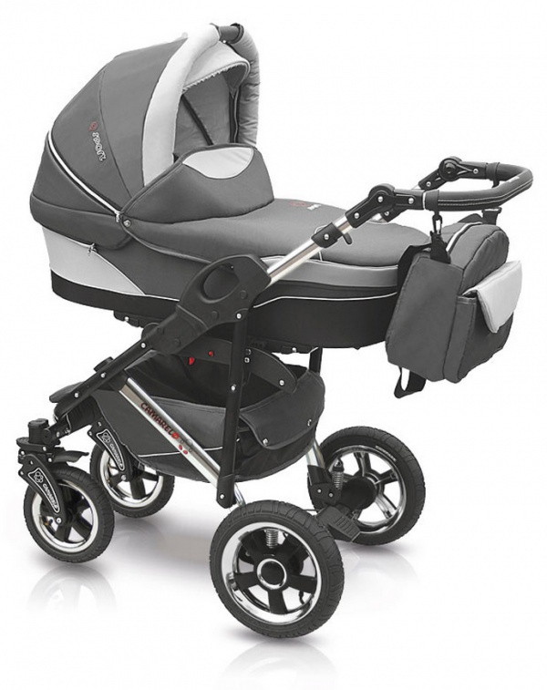 Детская коляска Camarelo Q12 Chrome Sport 2 в 1 15 (серый)