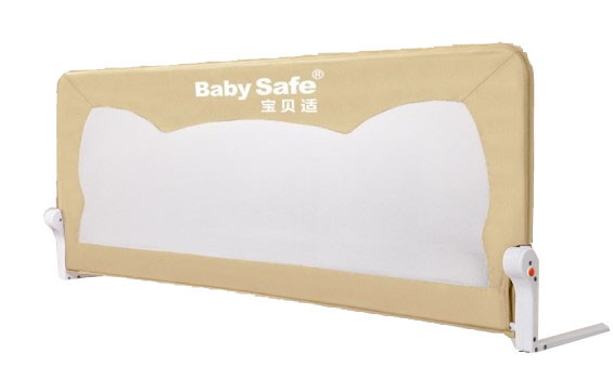 Барьер для кровати BabySafe Ушки 120х66 бежевый