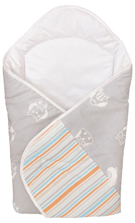 Одеяло-конверт Ceba Baby Owls Grey принт W-810-044-260