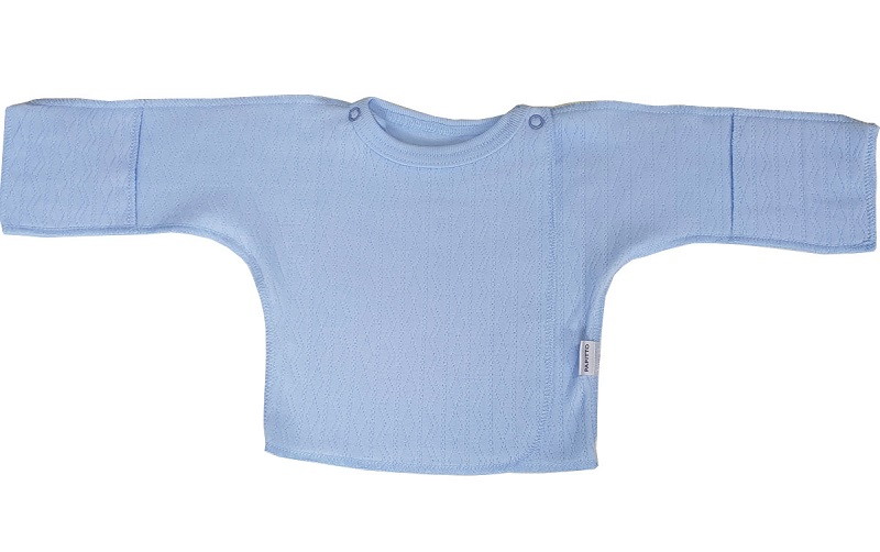 Распашонка Папитто ажур И61-102 голубой 56