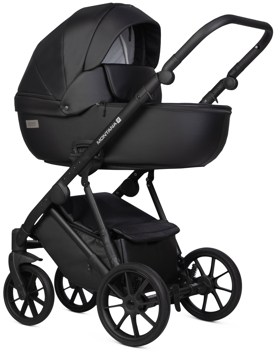 Детская коляска Riko Basic Montana X Ecco 3 в 1 12 Black (черный)