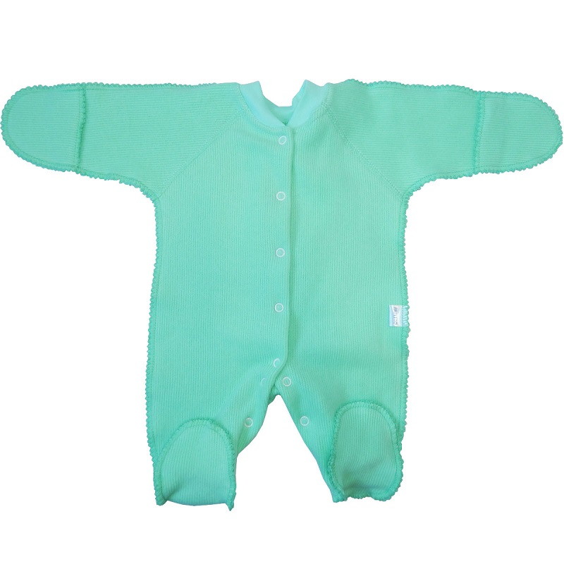 Комбинезон Папитто с з/ручками селаник начес 49-523н салатовый 46