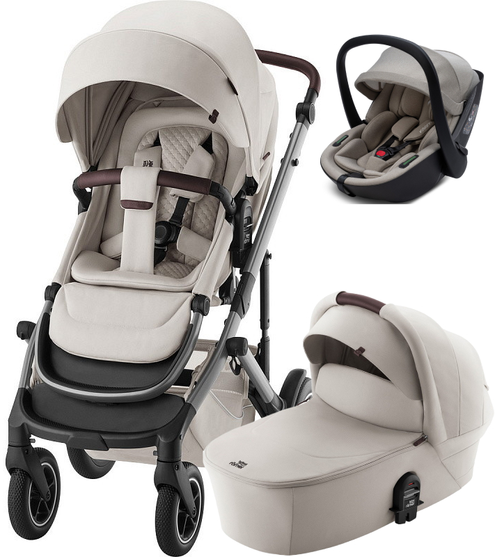 Коляска 3 в 1 Britax Roemer Smile 5Z LUX и автокресло Osann Cuddle Wheat Soft Taupe