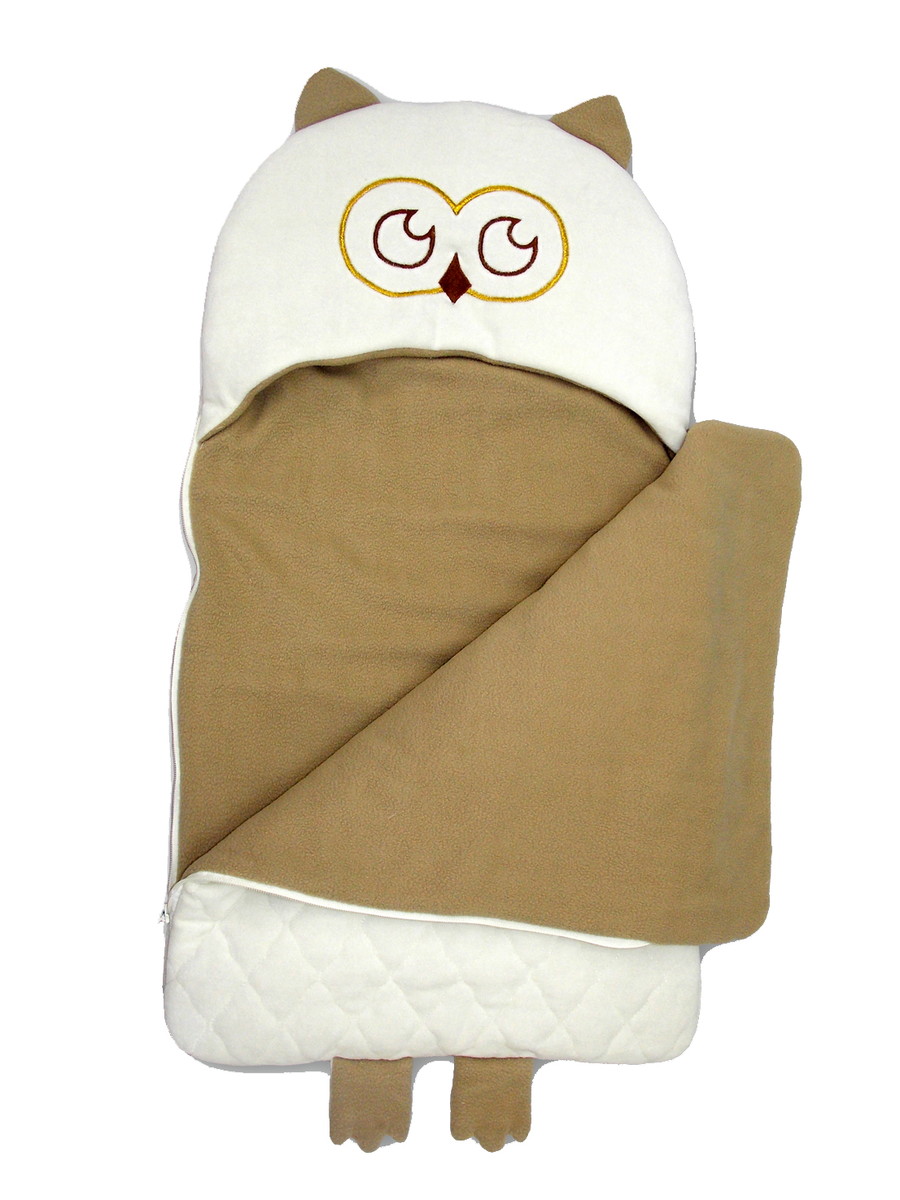 Конверт Labeillebaby Совенок белый-бежевый