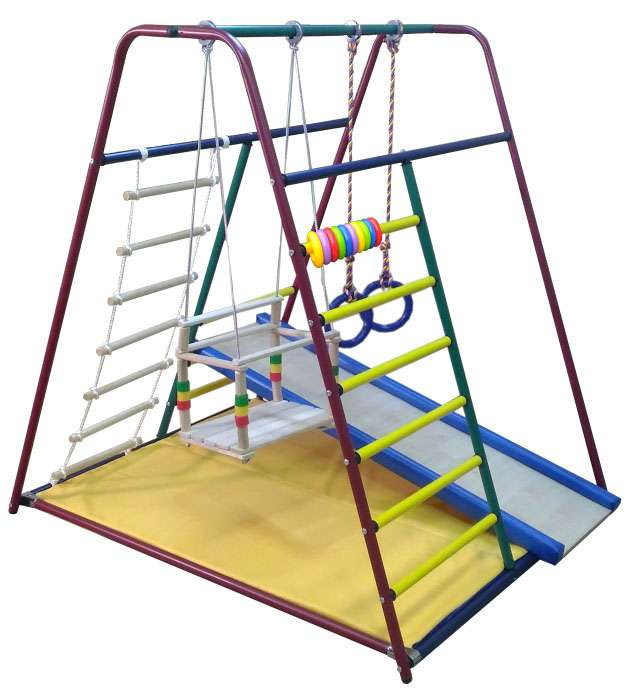 Детский спортивный комплекс Вертикаль Весёлый Малыш Mini+горка