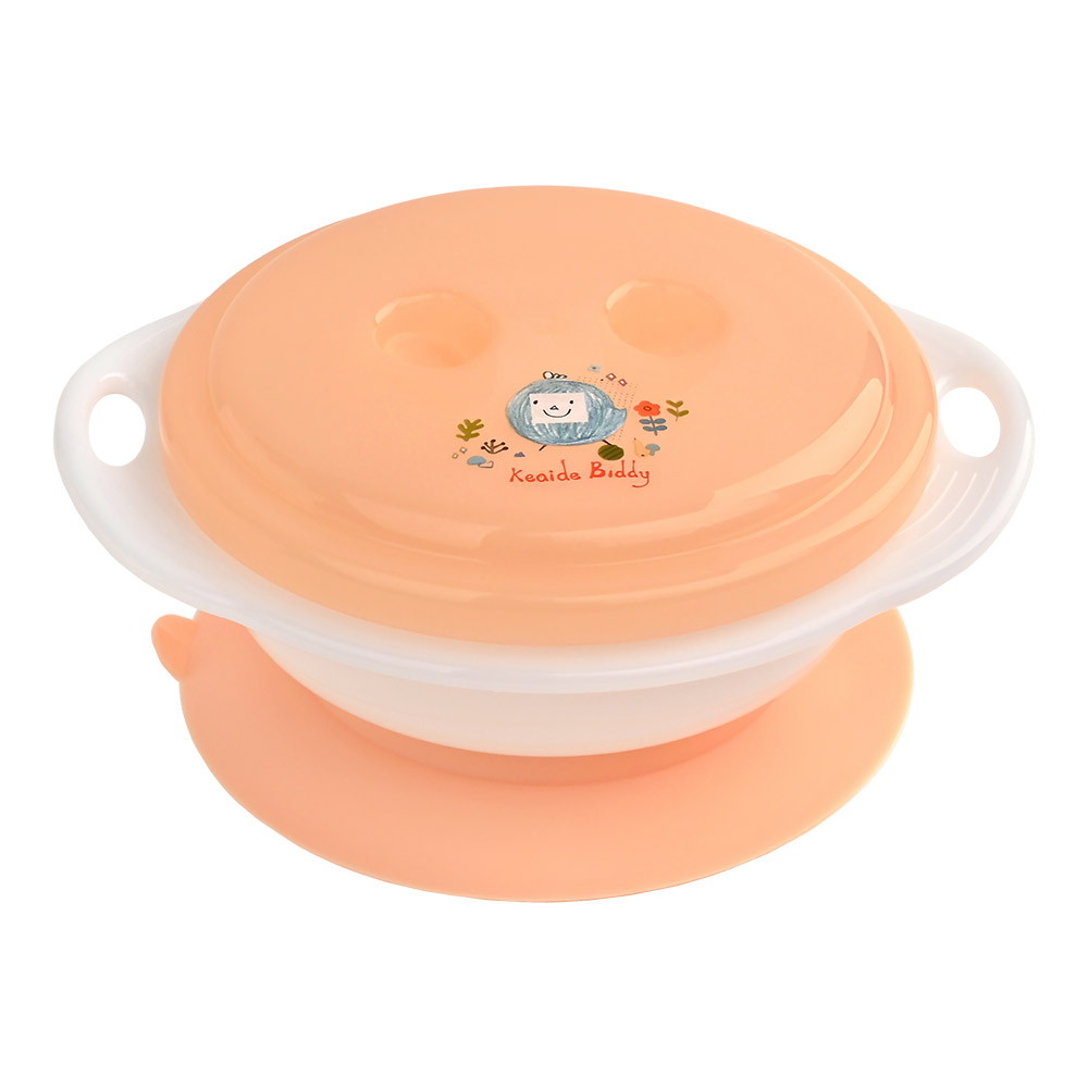 Тарелка детская Pituso на присоске с крышкой 270 мл Orange (Оранжевый)