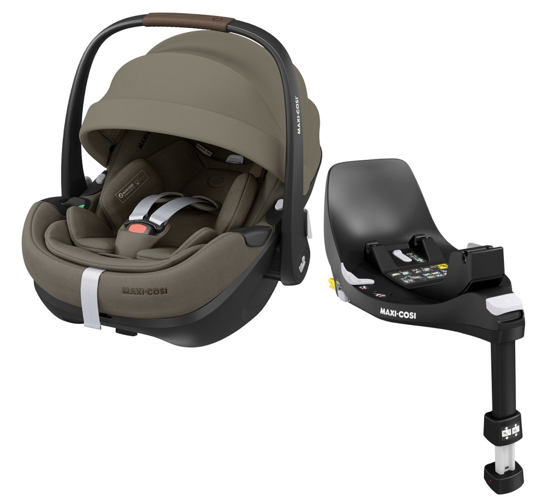 Автокресло Maxi-Cosi Pebble 360 Pro 0-13 кг с базой Family Fix 360 8052470111 Twillic Truffle/сер.беж (2024)
