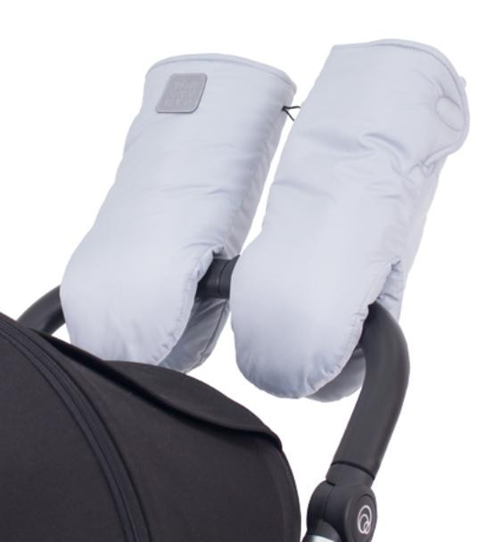 Рукавички на коляску Топотушки Нильс с липучками серый