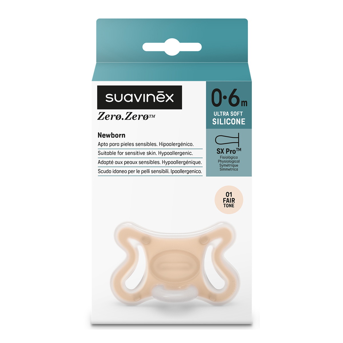 Пустышка Suavinex Zero.Zero 0-6 мес 309172 FAIR