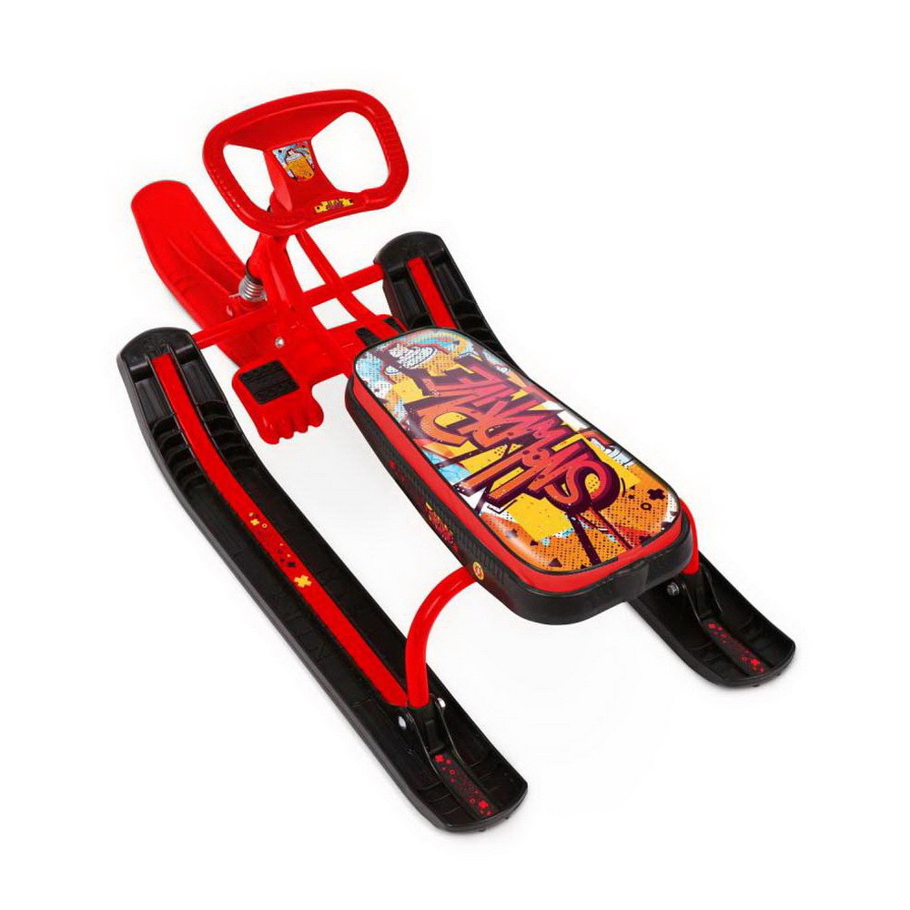 Детский снегокат Nika Тимка Спорт 2+ ТС2+/GR С граффити