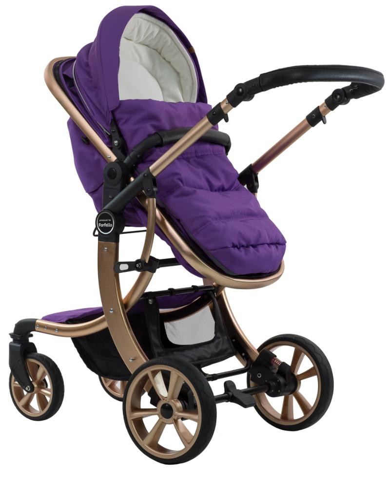 Детская коляска-трансформер Aimile Original Gold FTG фиолетовый