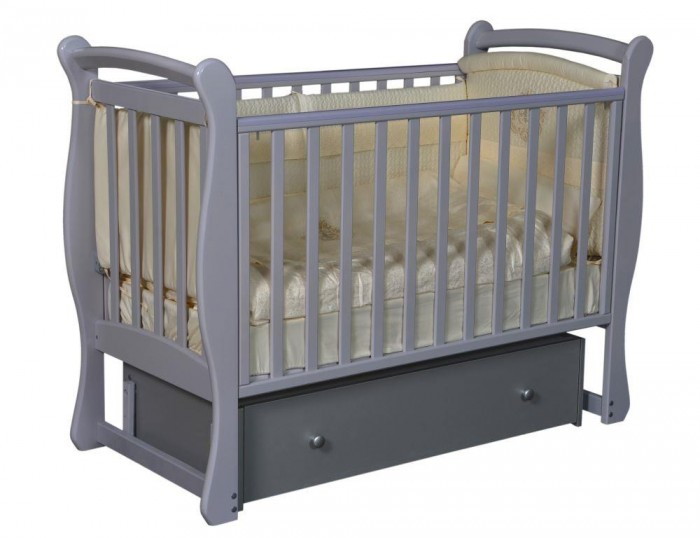 Детская кроватка Антел Julia-2 (маятник универсальный) серый