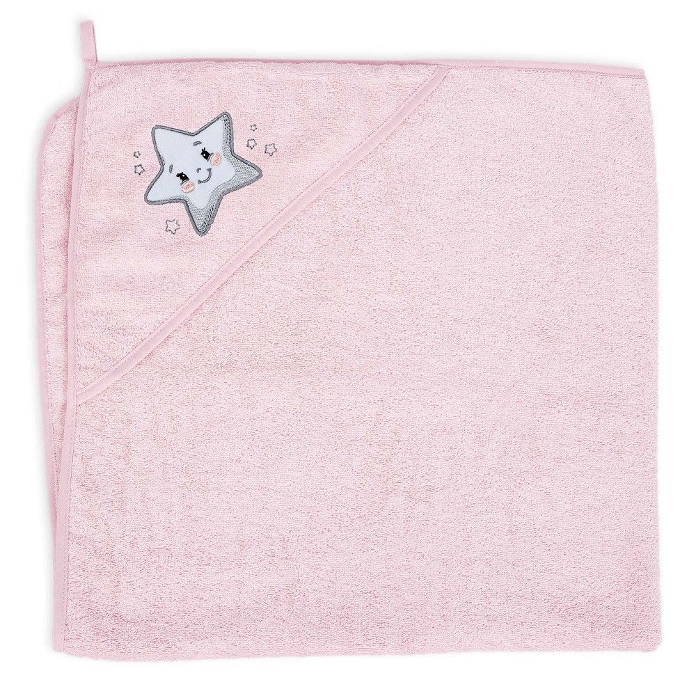 Полотенце-уголок Ceba Baby 100x100 см W-815-302-631 Star pink