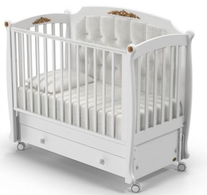 Детская кроватка Nuovita Furore Swing маятник продольный Bianco/Белый