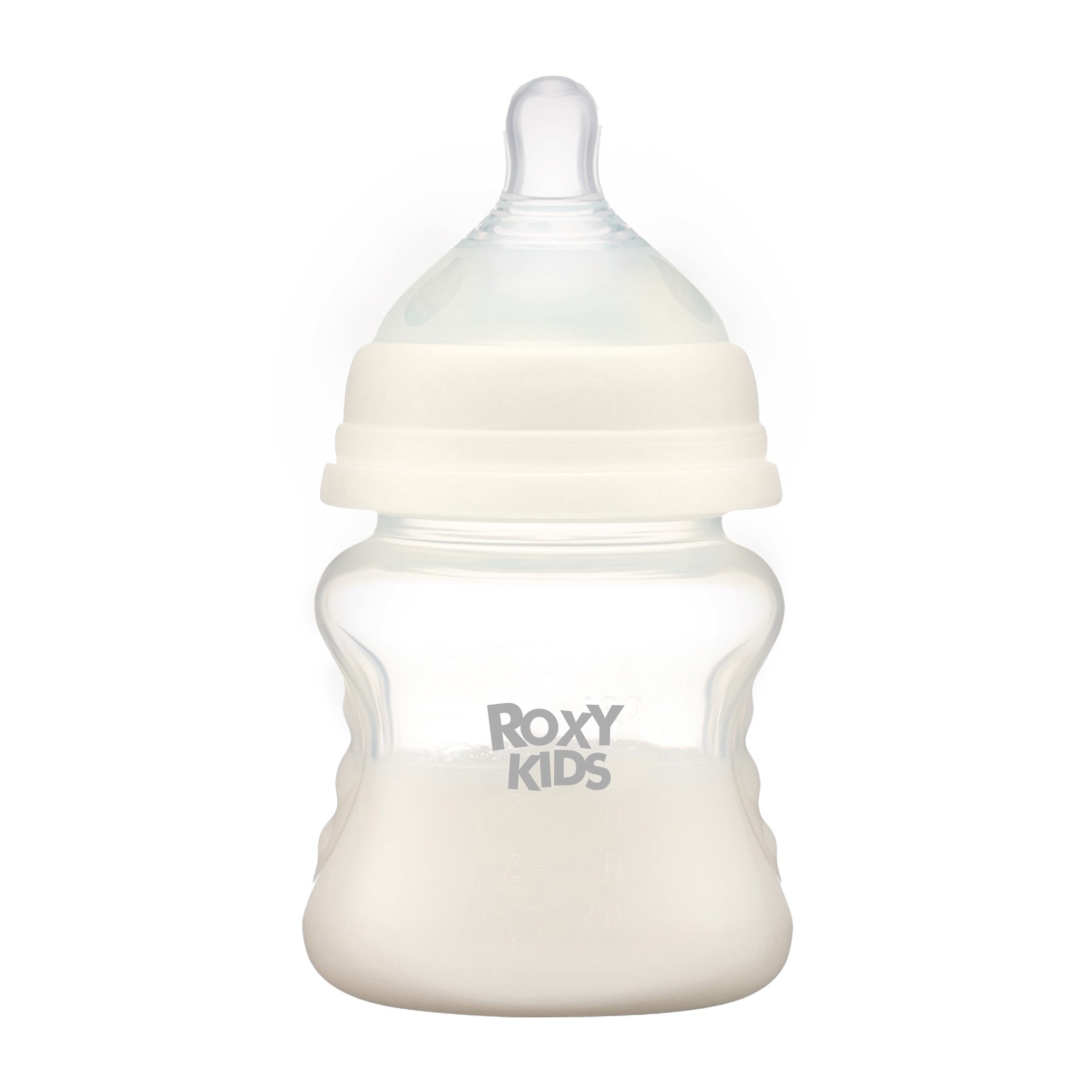 Бутылочка для кормления Roxy-Kids Color 120 мл, медленный поток, 0+ RBTL-001-B кокосовый